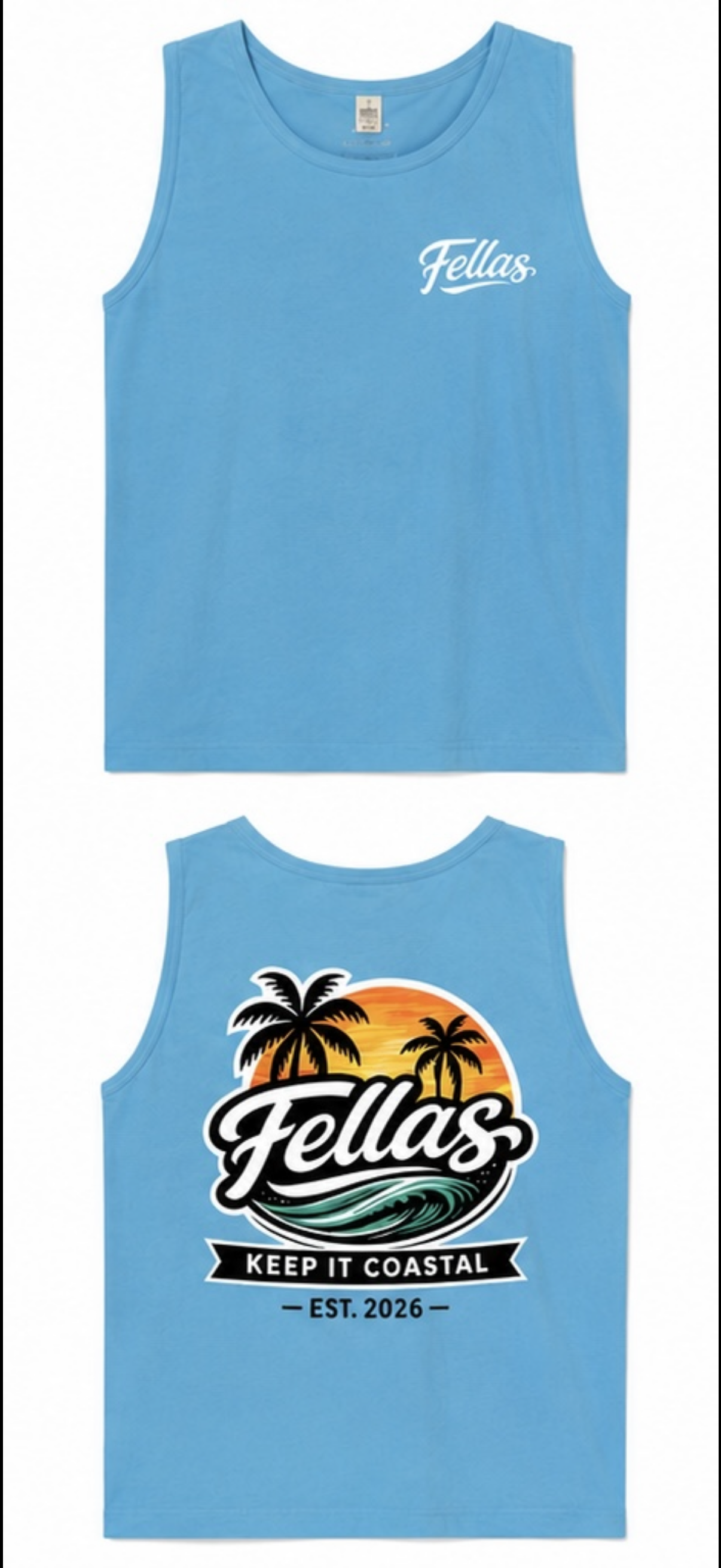 Blue Tank Top